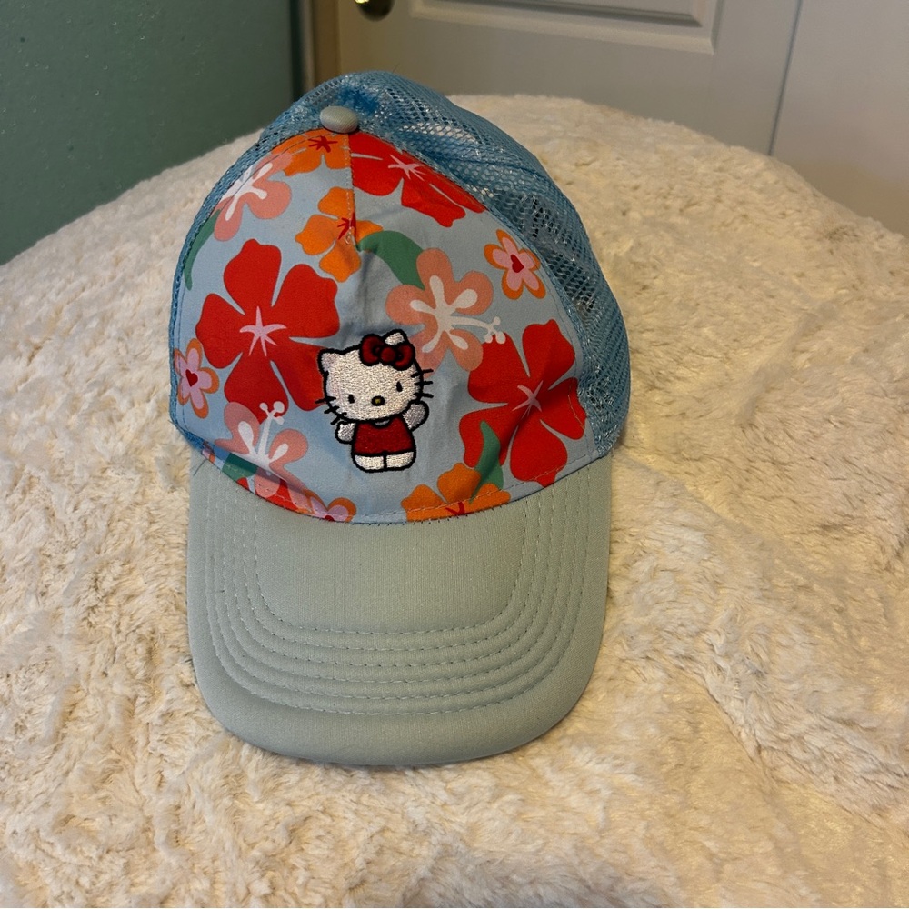 Sanrio Hello Kitty Light Blue Mesh Cap Hat